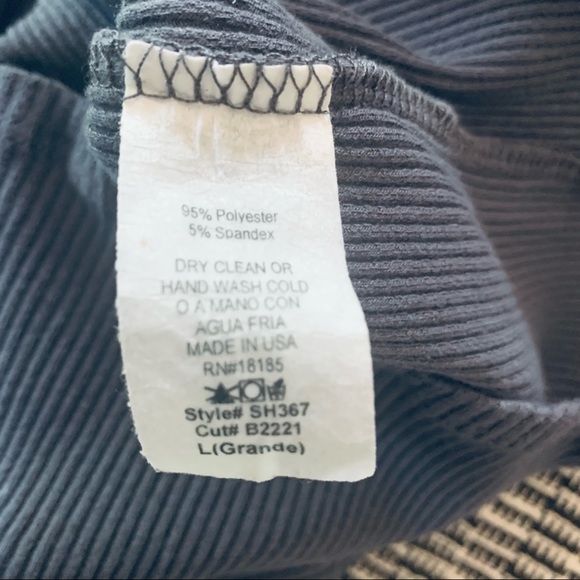 MAHINA **CHARCOAL GREY TUBE SKIRT SZ L - Picture 6 of 6